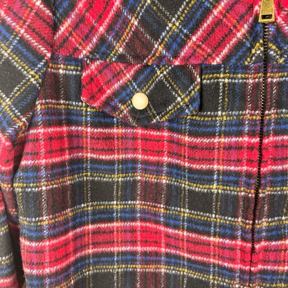Christopher & Banks/wool blend jacket-Ladies M-EUC-red & black plaid - Picture 4 of 12